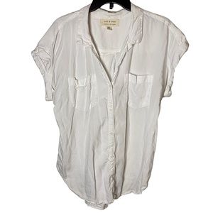 Cloth & Stone White Button Down Shirt